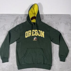 Oregon‎ Ducks Champion Hoodie Mens Medium Green Pullover NCAA Retro